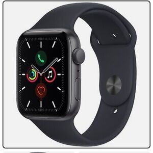 Apple Watch SE (GPS, 44mm) - Space Gray Aluminum Case with black Sport Band